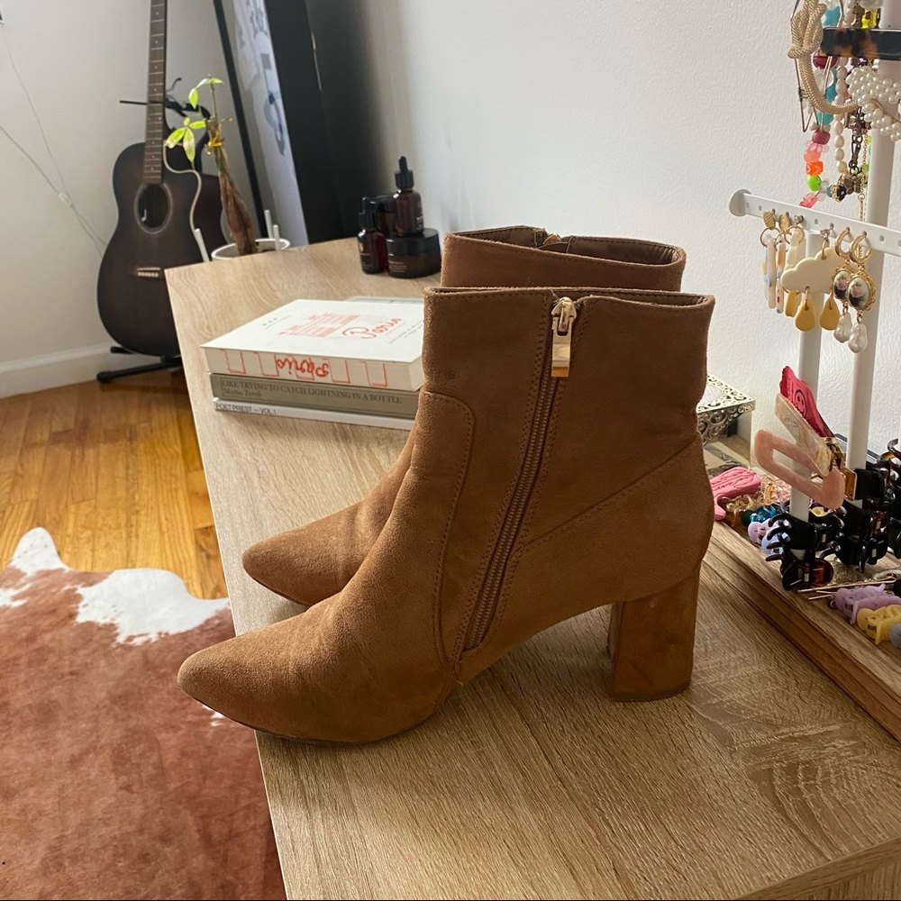 Brown Heeled Boots